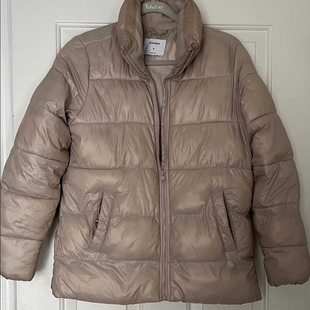 Old Navy Cream Puffer Jacket